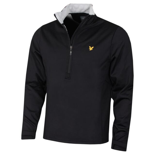 Lyle & Scott Mens Windjammer Midlayer Water Resistant Golf Sweater