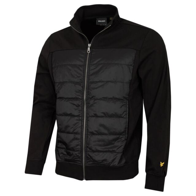 Lyle & Scott Mens Interlock Hybrid Panelled Bomber Jacket