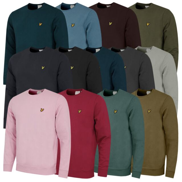 Lyle & Scott Mens Everyday Cotton Crew Neck Comfy Golf Sweater