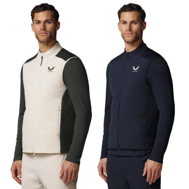 Castore Mens LVS Hybrid Lightweight Breathable Warm Golf Gilet