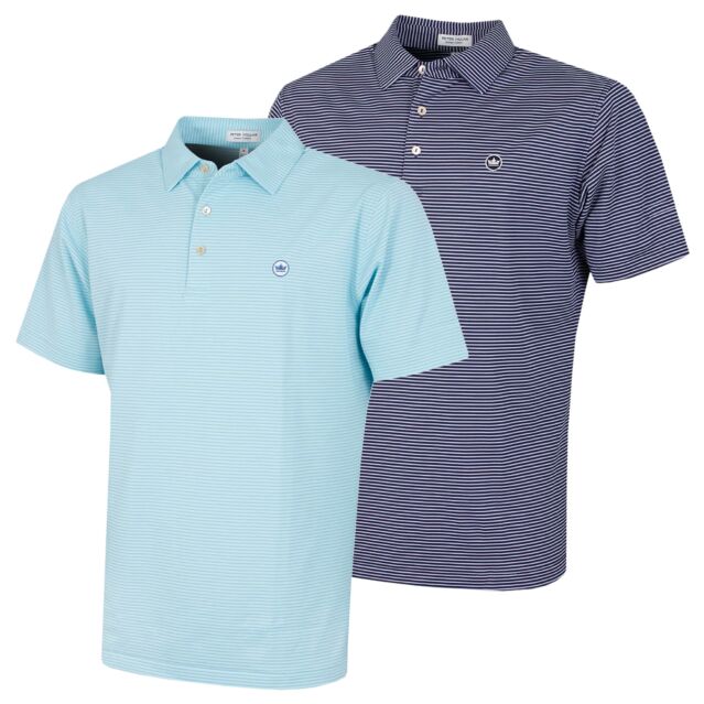 Peter Millar Mens Grace Performance Mesh Self Collar Golf Polo Shirt