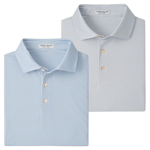 Peter Millar Mens Pheonix Performance Jersey Golf Polo Shirt