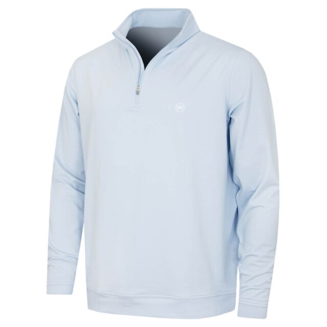 Peter Millar Mens Perth Cross-Hatch Performance 1/4 Zip Stretch Golf Sweater