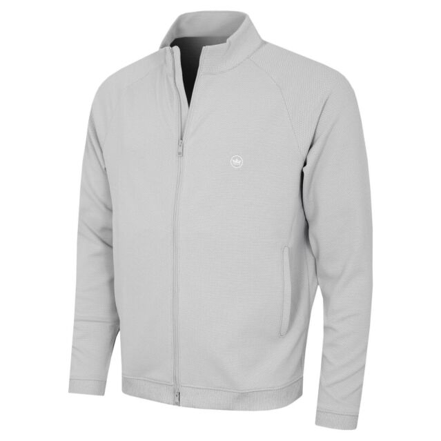 Peter Millar Mens Cradle Pique Performance Full Zip Golf Sweater Cardigan