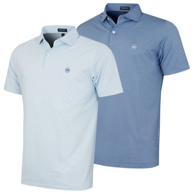 Peter Millar Mens Treble Performance 4-Way Stretch Wicking Golf Polo Shirt