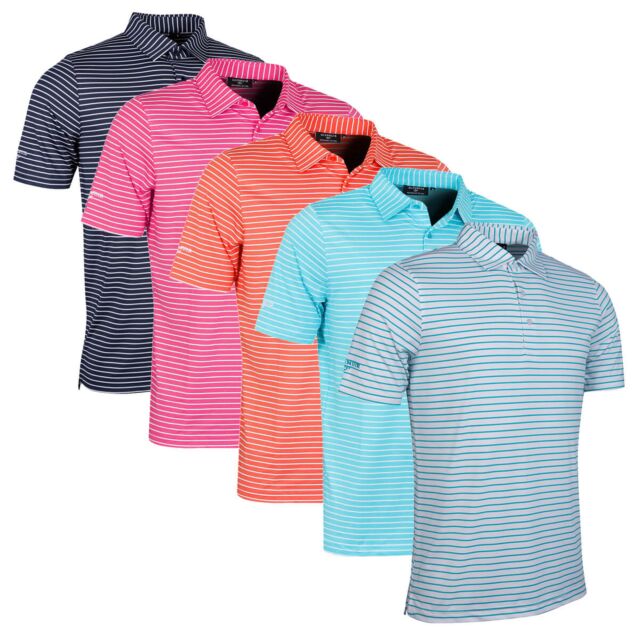 Glenmuir Mens Muirhead Moisture Wicking Golf UV Protection Polo Shirt