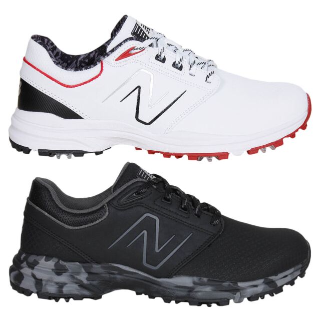 New Balance Mens Brighton Waterproof Microfibre Leather Spiked Golf Shoes