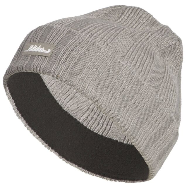 adidas Golf Mens Novelty Ribbed Knit Classic Sustainable Beanie Hat
