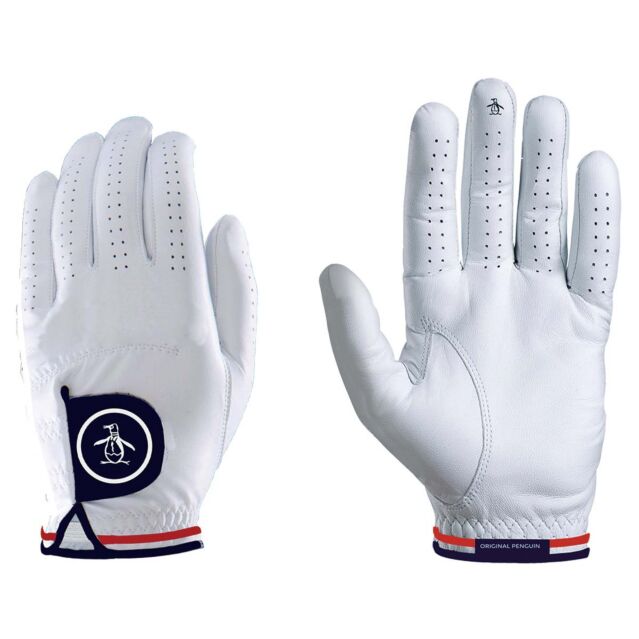 Original Penguin Mens Double Tipped Ventilated Cabretta Leather Golf Glove
