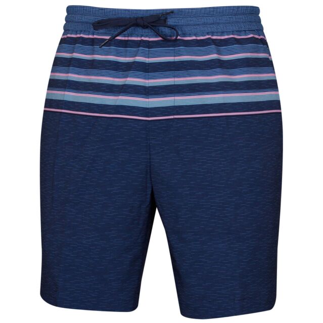 Original Penguin Mens Slub Stripe Block 4-Way Stretch Board Golf Shorts