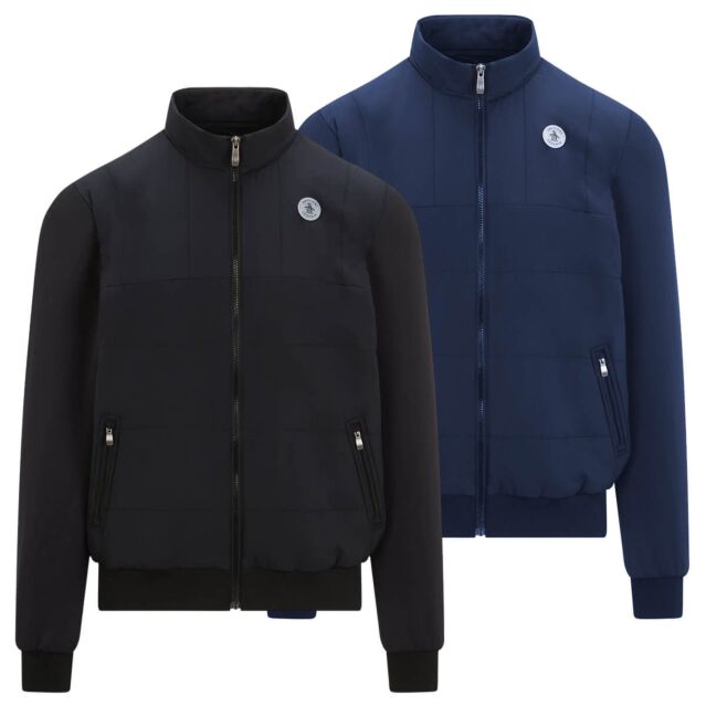 Original Penguin Mens Insulated Zipped Pockets Full Zip Golf Jacket
