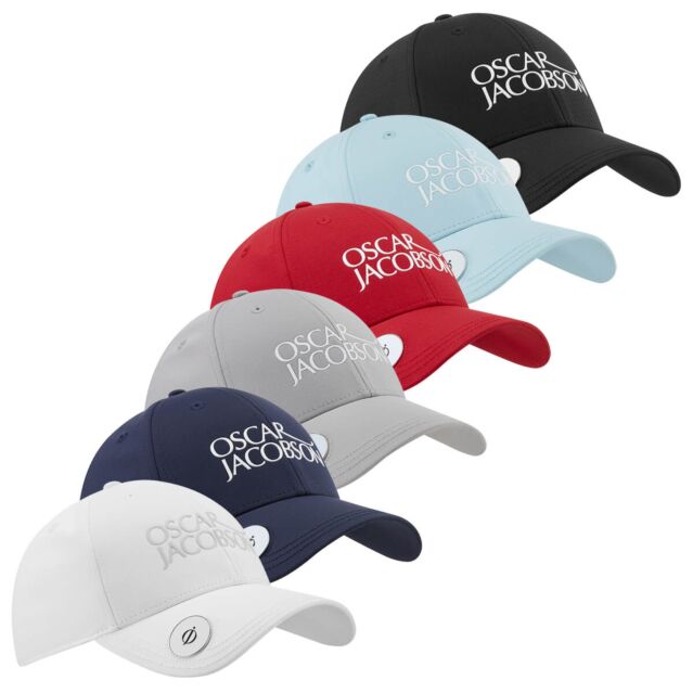 Oscar Jacobson Mens Maine One Size Breathable Ball Marker Golf Cap