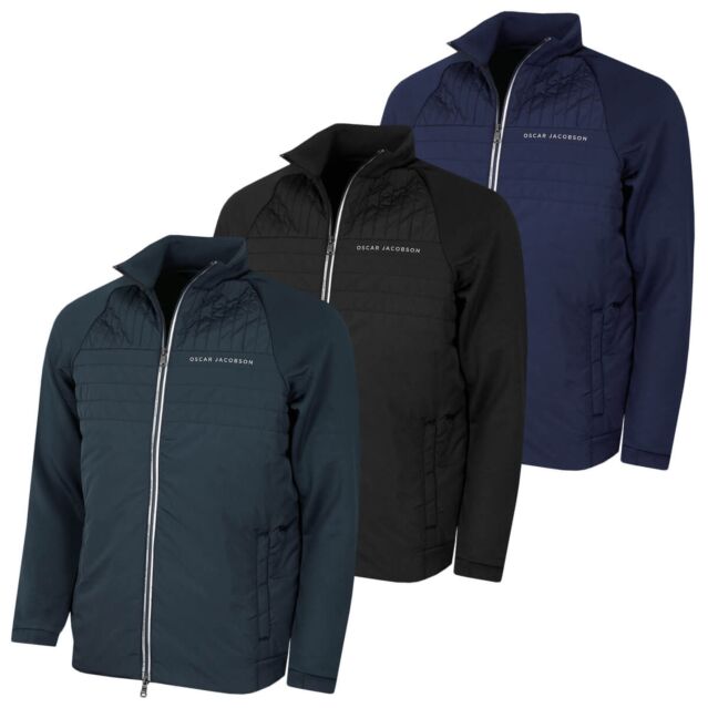 Oscar Jacobson Mens Harrington Padded Thermal Golf Jacket