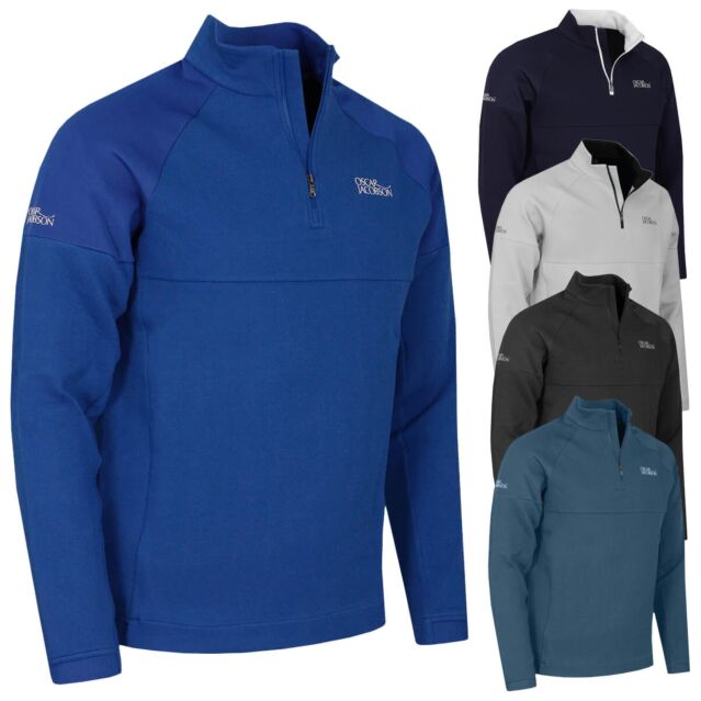 Oscar Jacobson Mens Lockhart Tour Wicking Breathable Golf Sweater