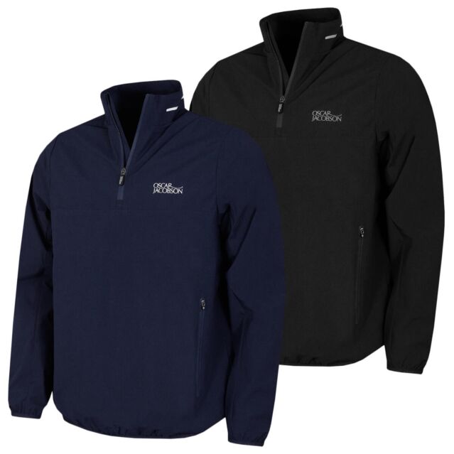 Oscar Jacobson Mens Laguna Windproof Lightweight Quarter Zip Golf Jacket