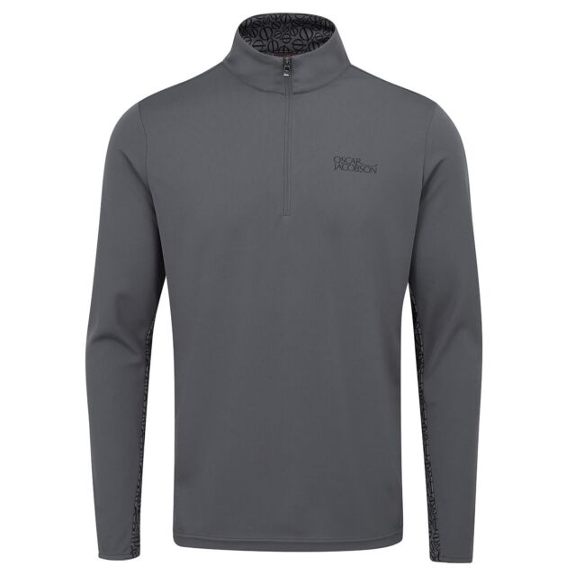 Oscar Jacobson Mens Telford 4 Way Stretch Breathable Golf Sweater