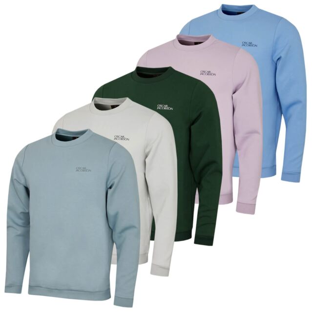 Oscar Jacobson Mens Johnstone Tour Comfortable Stretch Fabric Sweater