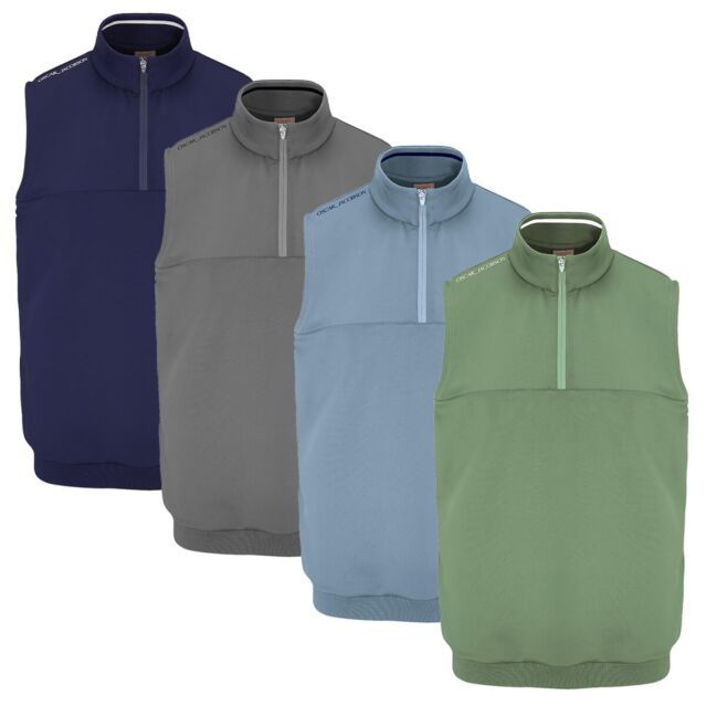 Oscar Jacobson Mens Westland Sleeveless 1/4 Zip Breathable Golf Gilet