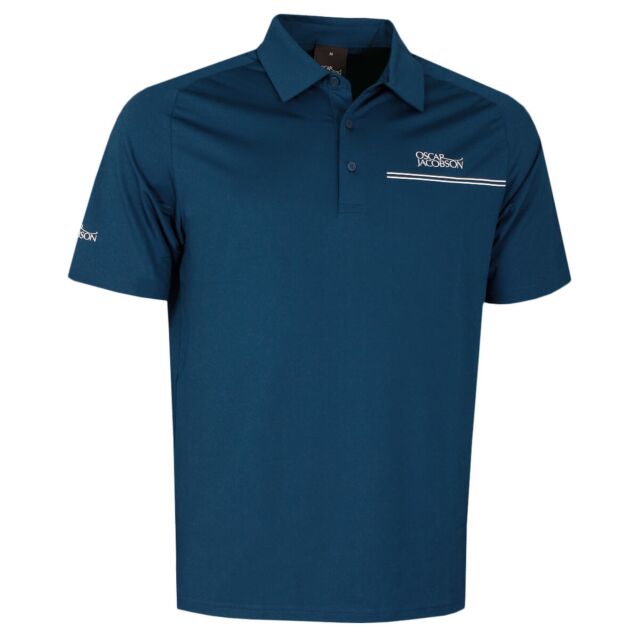 Oscar Jacobson Mens Pristine Breathable Technical Golf Polo Shirt