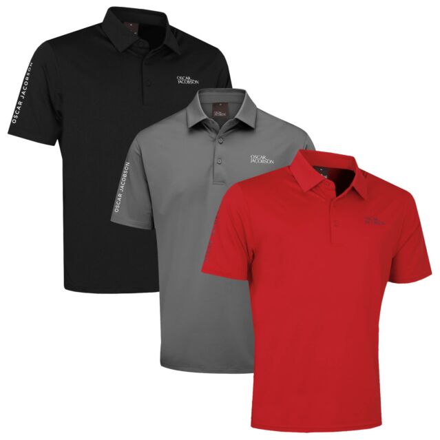 Oscar Jacobson Mens Bullock Tour Stretch UPF 50 Golf Polo Shirt