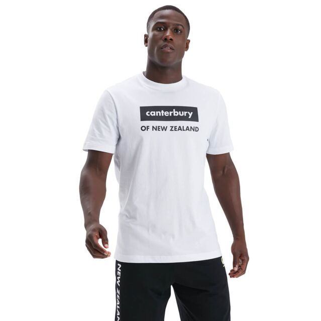 Canterbury Mens Organic Cotton Tee Ribbed Neckline Regular Fit T-Shirt
