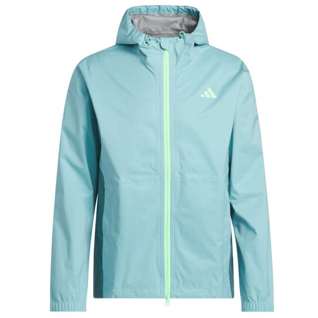adidas Golf Mens 2026 RAIN.RDY Hooded Lightweight Elasticated Full Zip Jacket