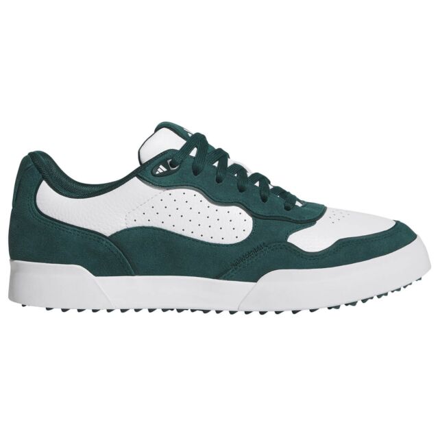 adidas Golf Mens Retrocross 25 Leather Perforated Spikeless Golf Shoes