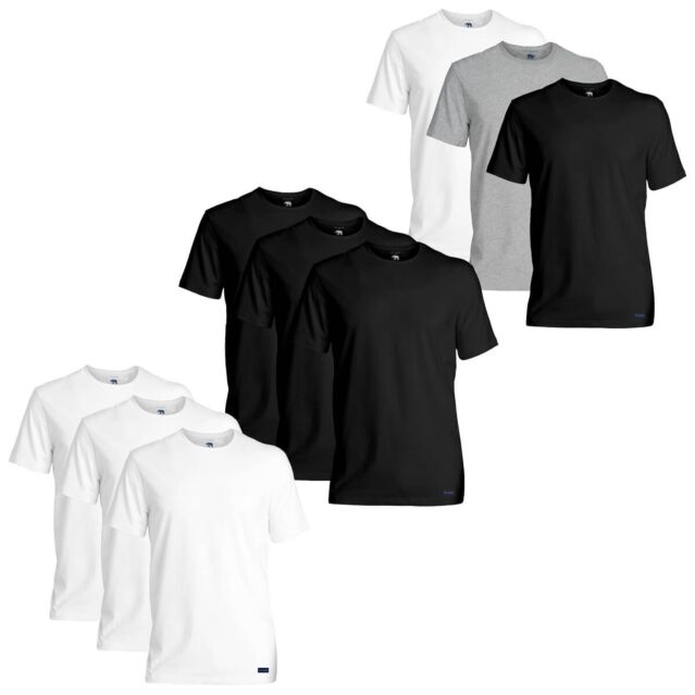 Ted Baker Mens 3-Pack Breathable Cotton Stretch Crew Neck T-Shirt
