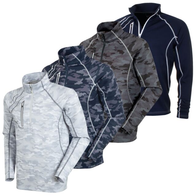 Sunice Mens Allendale Lightweight Thermal Golf Pullover Sweater