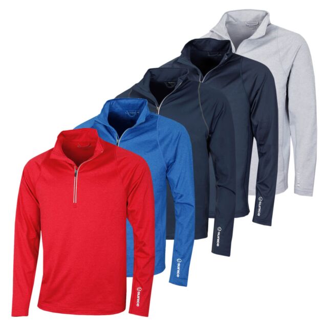 Sunice Mens Tobey Thermal Stretch Half-Zip Pullover Golf Sweater