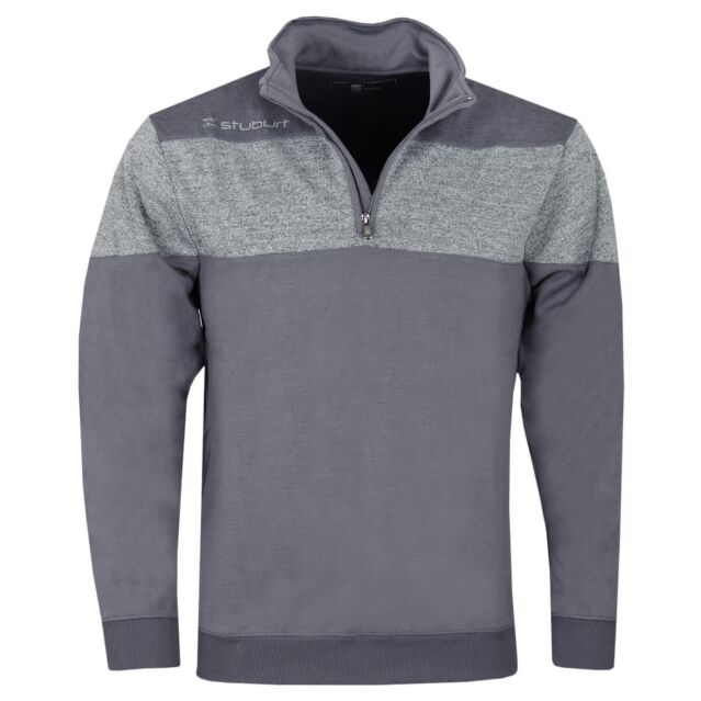 Stuburt Mens Evolve Performance 1/4 Zip Stretch Golf Windproof Sweater