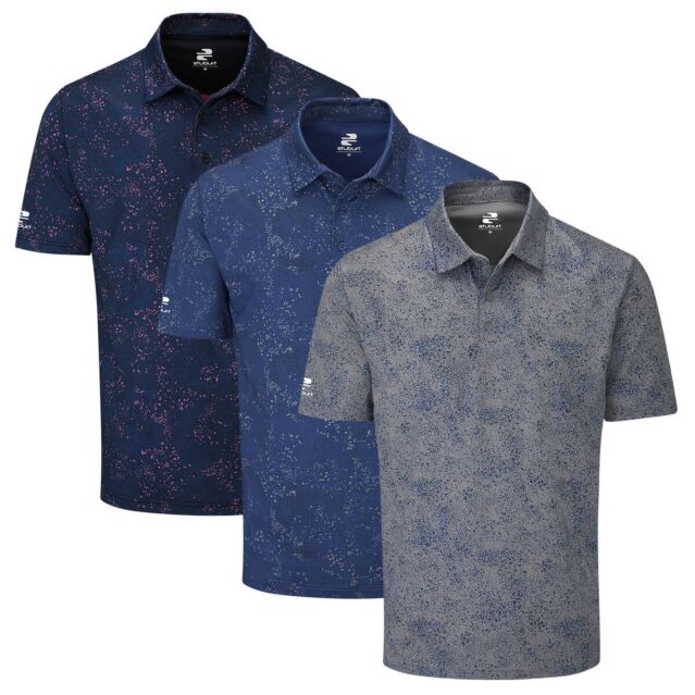 Stuburt Golf Mens Mallard Breathable Moisure Wicking Golf Polo Shirt