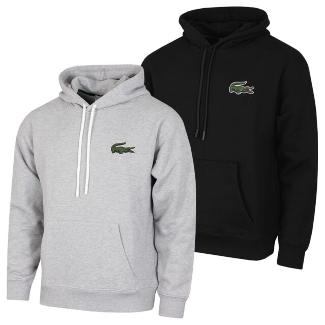 Lacoste Mens Regular Fit Pull Over Fleece Cotton Hoody