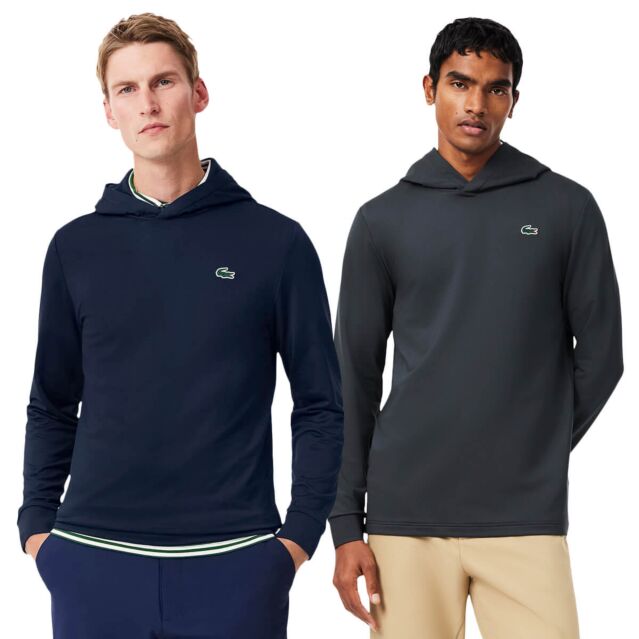 Lacoste Mens Ultra Dry Stretch Soft Classic Golf Hoody