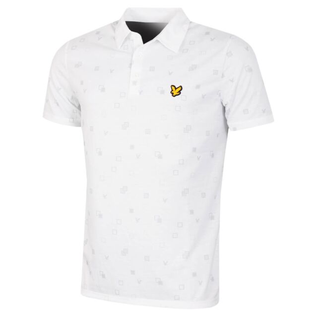 Lyle & Scott Mens Eagle Polka Durable Moisture Wicking Polo Shirt