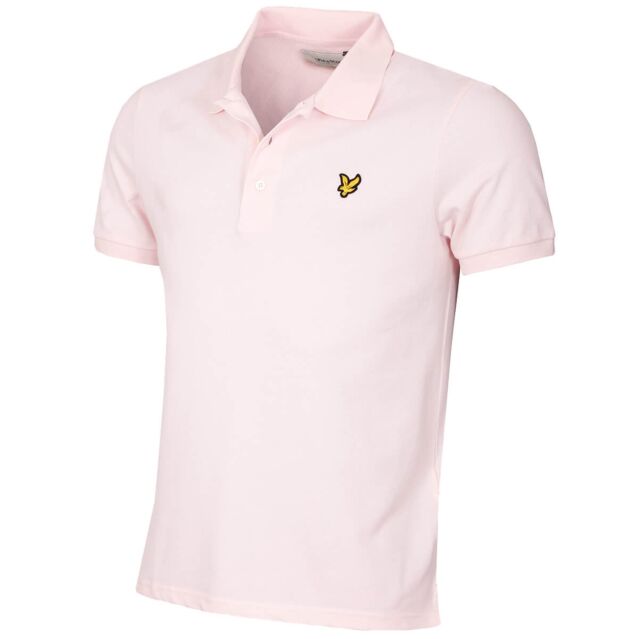 Lyle & Scott Mens Plain Stretch 3-Button Organic Golf Polo Shirt