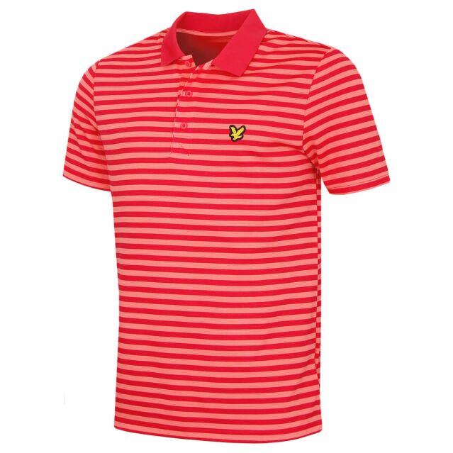 Lyle & Scott Mens Golf Broad Stripe Classic Golf Polo Shirt