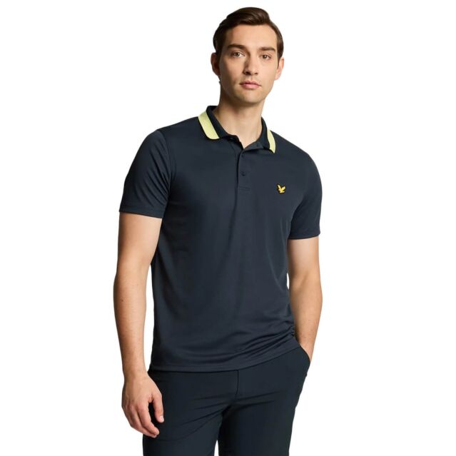 Lyle & Scott Mens Tipped Collar Sophisticated Comfortable Polo Shirt