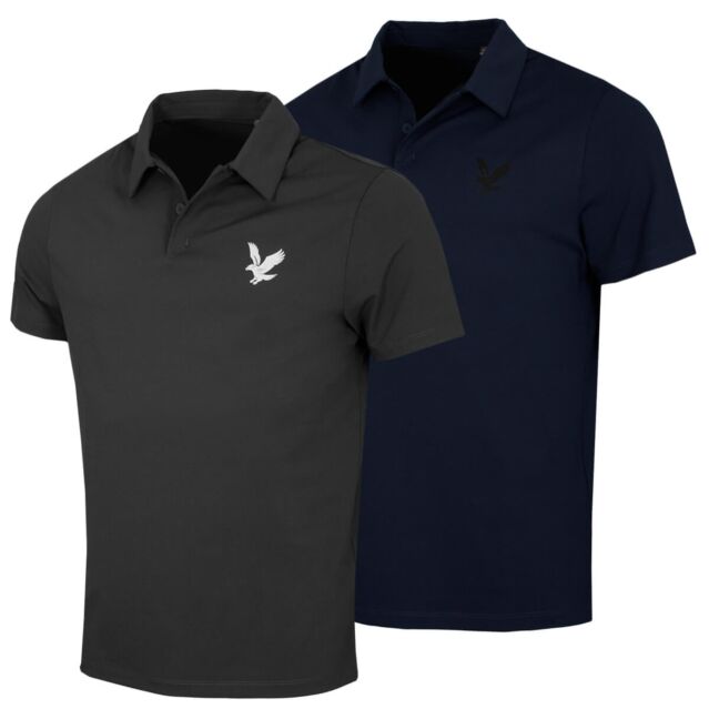 Lyle & Scott Mens Golf Course Polo Shirt Lightweight Wicking Polo Shirt