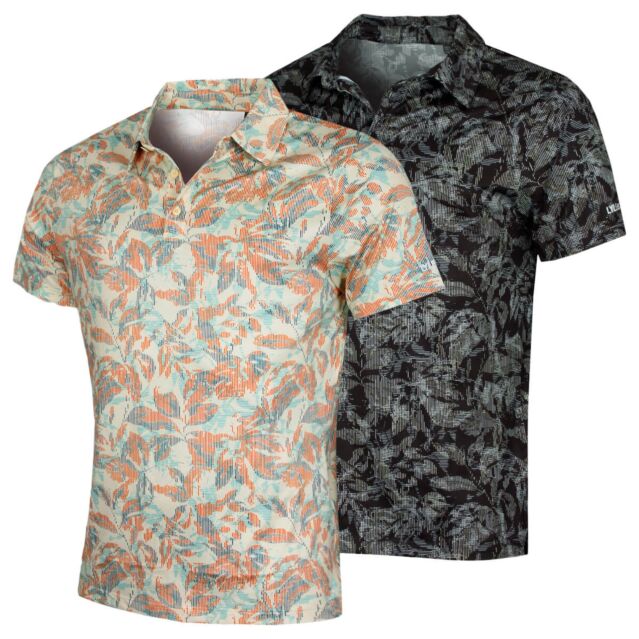 Lyle & Scott Mens Golf Digital Floral Breathable Lightweight Polo Shirt