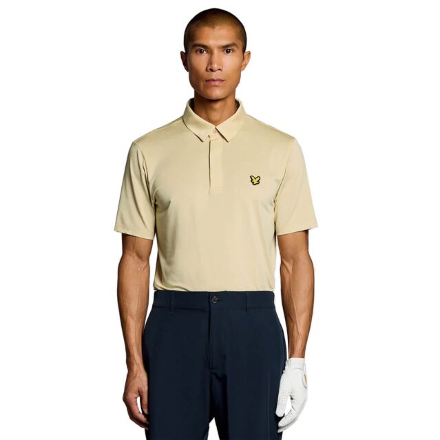 Lyle & Scott Mens Concealed Placket Breathable Golf Polo Shirt