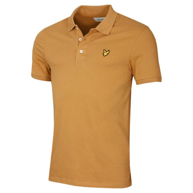 Lyle & Scott Mens Plain Cotton Blend Stretch Golf Polo Shirt