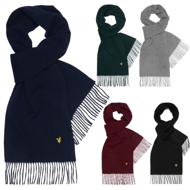 Lyle & Scott Unisex Lambswool Warm Winter Cosy Tassel One Size Scarf