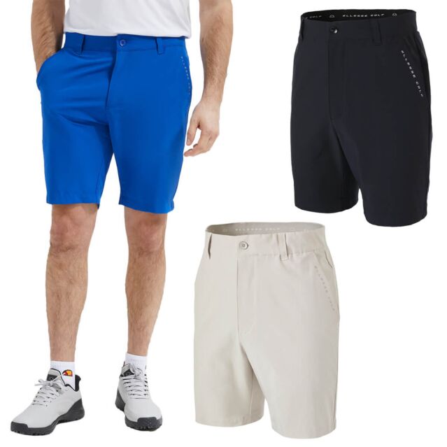 Ellesse Mens Veleto Anti Odour Hidden Pocket Moisture Wicking Golf Shorts