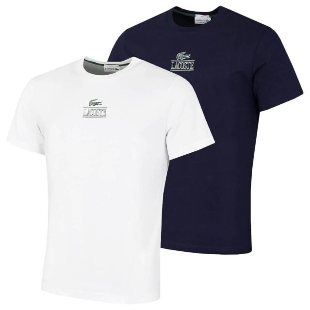 Lacoste Mens TH1147 Heavy Cotton Jersey Crew Neck T-Shirt
