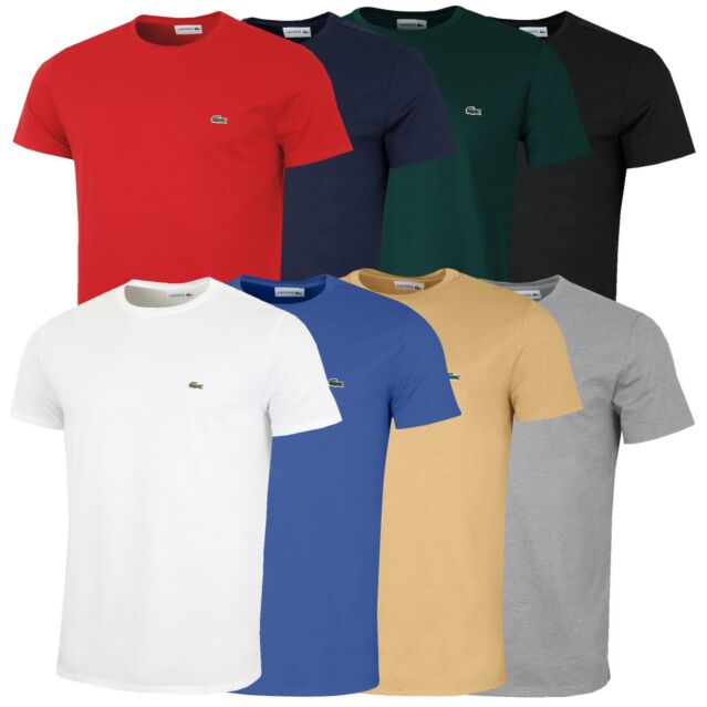 Lacoste Mens SS Crew Neck Regular Fit Pima Cotton Jersey Tee T-Shirt