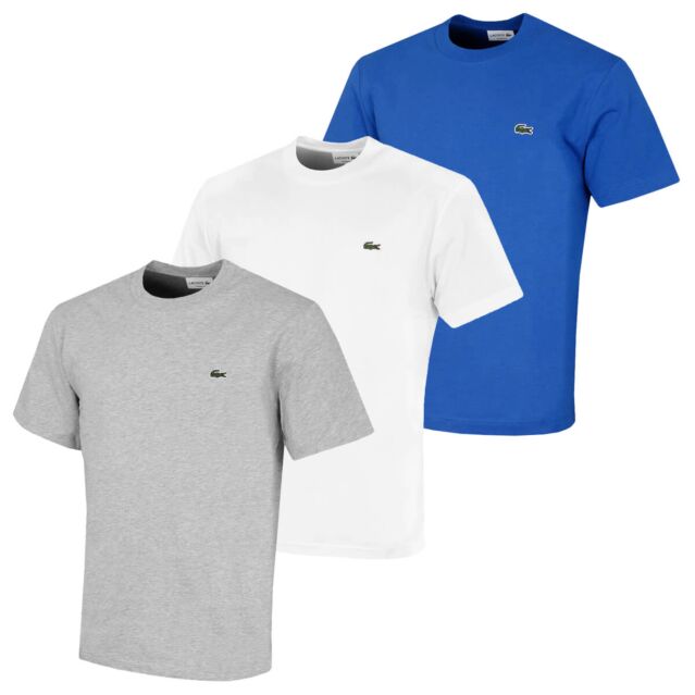 Lacoste Mens Cotton Fabric Logo Classic Fit Versatile T-Shirt