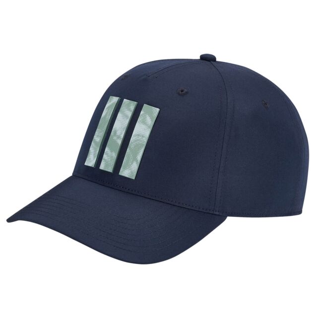 adidas Golf Mens Tour 3 Stripe Print Lightweight Jacquard Recycled Cap