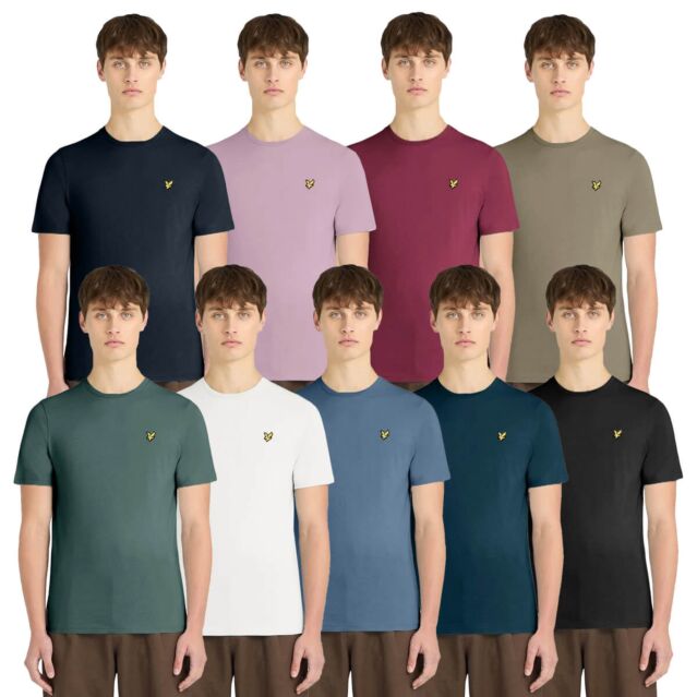 Lyle & Scott Mens Everyday Cotton Crew Neck Comfy Golf T-Shirt