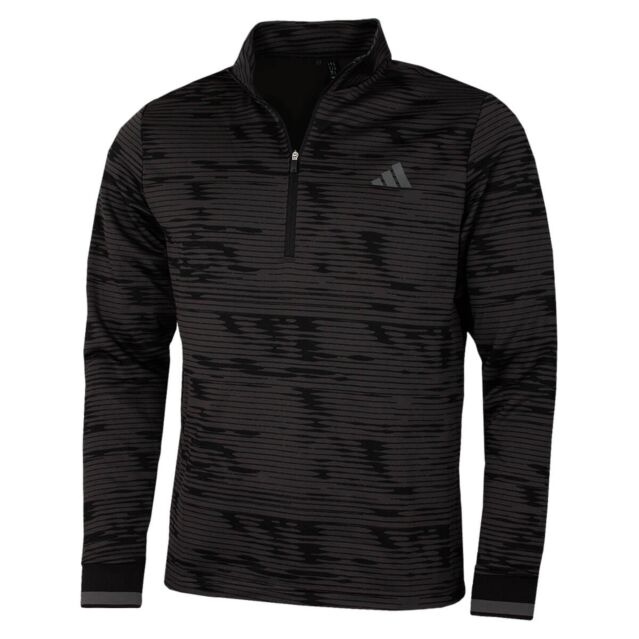adidas Golf Mens Ultimate 365 COLD.RDY Print Quarter Zip Sweater
